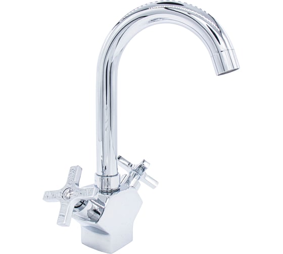 Смеситель для умывальника Damento TORRE LA15.01, 1/2 керамика, хром, излив высокий, п/г (1/10) 016332 1