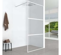 Душевая перегородка Aquanet SW-900WT 90х200см, суппорт, стекло 6 мм, прозрачный, профиль белый крашенный (352344) 00352344