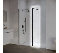 Боковая панель RGW 30х195 Z-071-B Чёрный/Прозрачное(Принт)/8 мм (Easy) 352207103-84