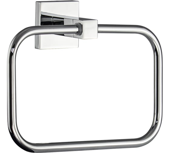 Держатель для полотенца Gfmark кольцо прямоугольный, на квадратном основании, цвет хром 84147 1