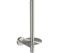 Держатель для туалетной бумаги и бумажного полотенца GFmark вертикальный, из нержавеющей стали, с круглым основанием, цвет сатин 80008