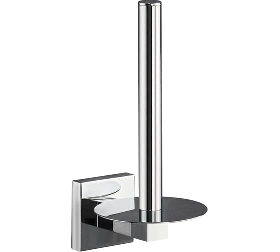 Держатель для туалетной бумаги и бумажного полотенца GFmark на квадратном основании, вертикальный, цвет хром 84008 1