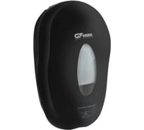 Сенсорный дозатор для жидкого мыла GFmark модель КОКОН с окошком, пластик АБС, черный, с датчиком объёма жидкости и уровня заряда батарей, 1000 мл 722