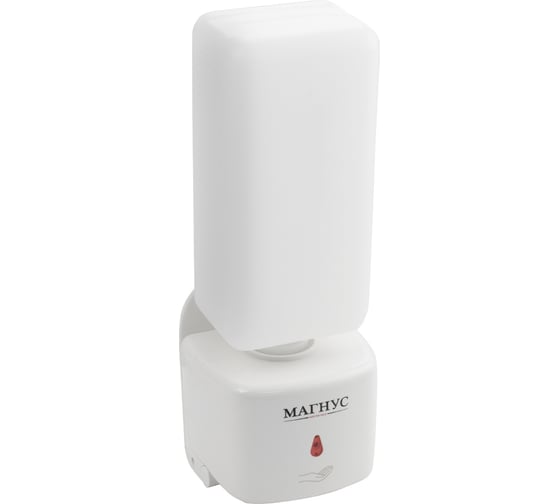 Сенсорный дозатор для жидкого мыла GFmark пластик АБС, белый, 1000 мл, питание 4АА 675