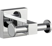 Двойной крючок GFmark на квадратном основании, цвет хром 84115