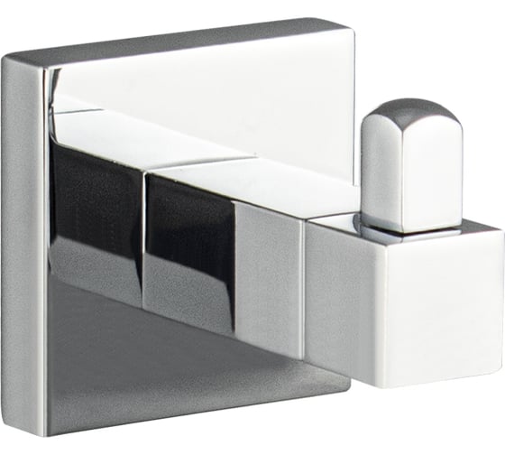 Крючок одинарный GFmark на квадратном основании, цвет хром 84114 1