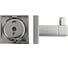 Крючок одинарный GFmark на квадратном основании, цвет хром 84114 4