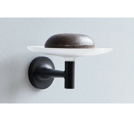 Настенная мыльница Duravit Starck T цвет - Чёрный матовый/стекло матовое 0099334600 00000070795