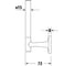 Держатель запасной бумаги Duravit Starck T цвет - чёрный матовый 0099394600 00000070798 3