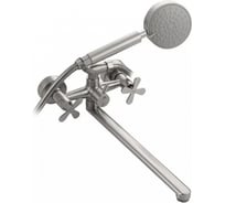 Смеситель в ванную BRIMIX длинный излив, металлокерамика из нержавеющей стали марка 304, цвет сатин 9340