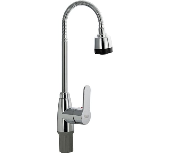 Смеситель для кухни BRIMIX шаровый, из высокопрочного АБС пластика, с гибким изливом, с большим двухрежимным аэратором, цвет хром 5912 1