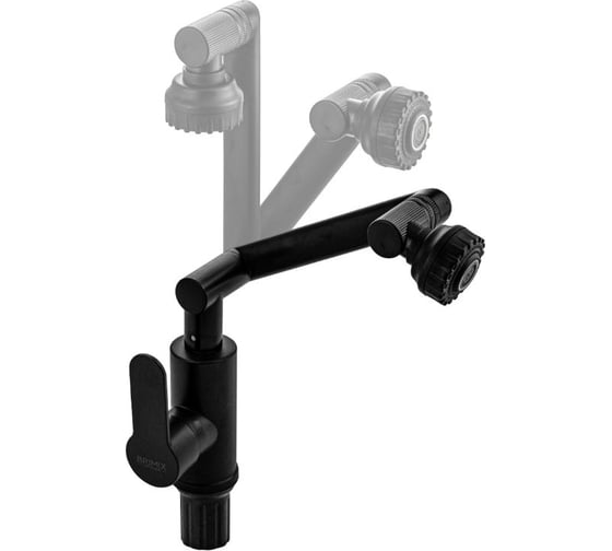 Смеситель для кухонной мойки и раковины BRIMIX шаровый, из высокопрочного пластика АБС, поворотный излив и аэратор, цвет черный 5903 1