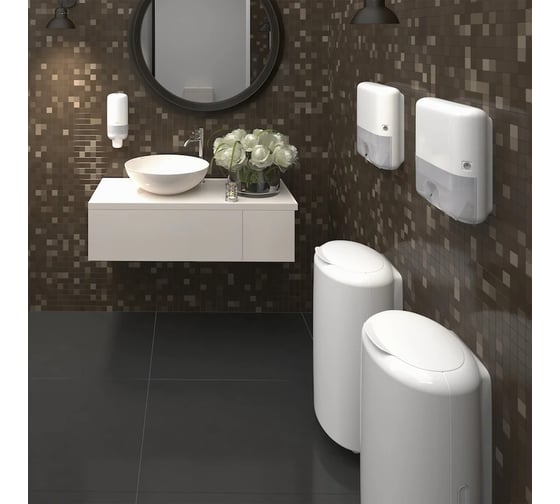 Диспенсер для полотенец TORK Elevation H2 мини сложение Interfold, белый 552100 12454