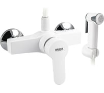 Смеситель для биде шаровый BRIMIX из высокопрочного пластика АБС - БЕЛЫЙ 565