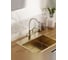 Смеситель для кухни Teymi корпус золото матовый излив белый Solli T10273 ЦБ-00285227 10