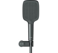 Душевой набор AM.PM Func шланг 1750 мм, держатель ручного душа, ручной душ 103x257 мм, 3 функции, черный F0118F022