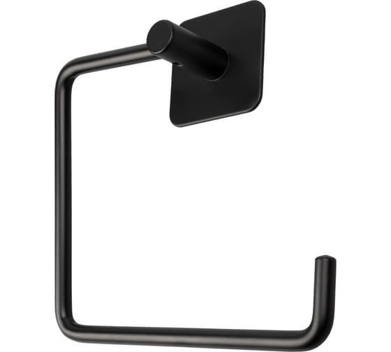 Держатель для туалетной бумаги Delphinium на липучке B6445P-6 металл чёрный 101187 1