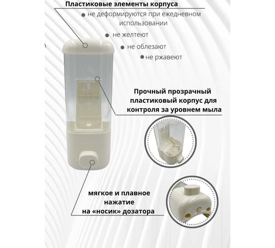 Дозатор Mr.Penguin 9017 пластик 400 мл 2805