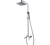 Душевая колонна Bravat Opal квадратный верхний душ пластик, с поворотным изливом 00180441 F6125183CP-A4-RUS