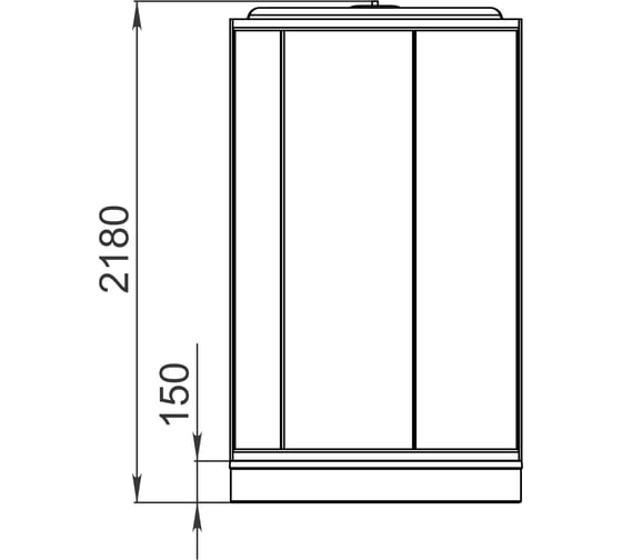 Душевая кабина Domani-Spa Simple DS01Sm99LWM00