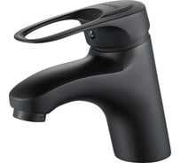 Смеситель для умывальника ALOUTE с коротким изливом, черный матовый, крепление на гайке A3101H