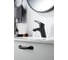 Смеситель для умывальника ALOUTE с коротким изливом, черный матовый, крепление на гайке A3101H 7