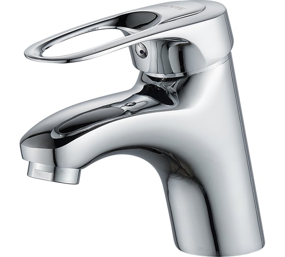 Смеситель для умывальника ALOUTE тюльпан с коротким изливом, хром, крепление на шпильке A3101 1