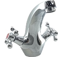 Смеситель для умывальника ALOUTE тюльпан, вентильный, с коротким изливом, хром, крепление на гайке A6101