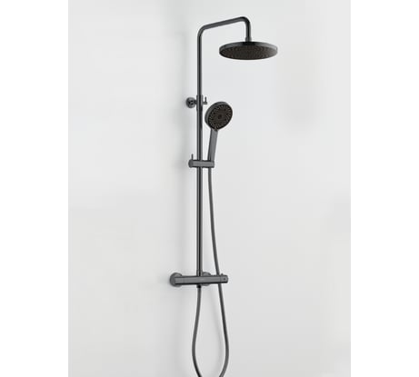 Душевая стойка BOND с термостатом и тропическим душем В12-8277