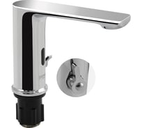 Смеситель сенсорный для раковины, с регулировкой температуры воды на корпусе, латунный корпус, цвет ХРОМ. Brimix 0877