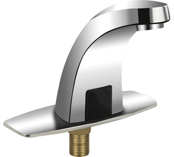 Смеситель сенсорный для раковины, на основании, из высокопрочного АБС пластика, цвет ХРОМ. Brimix 092 1