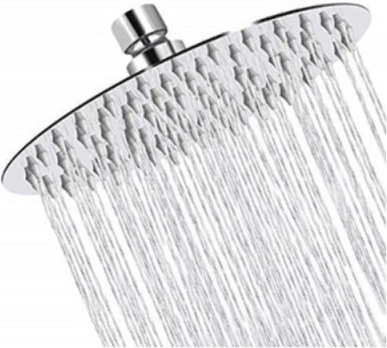 Тропическая лейка для душа OUTE потолочная круг 15х15 глянцевый хром, с шарниром для изменения угла наклона TH97J-6 1