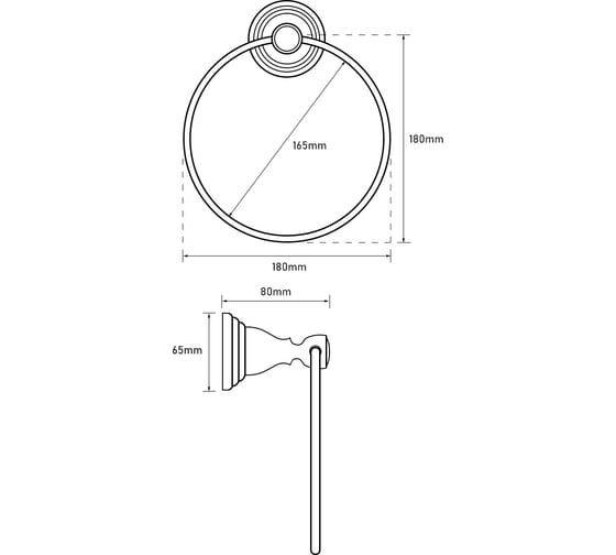 Полотенцедержатель-кольцо Bath Plus BX-65711