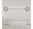 Полотенцедержатель Bath Plus одинарный BX-65701 3