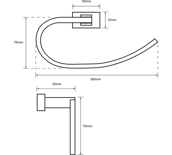 Полотенцедержатель-кольцо Bath Plus BRUKLIN BR-86011