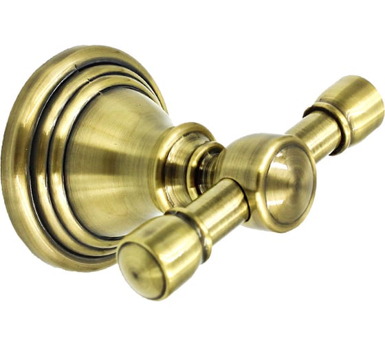 Двойной крючок Bath Plus BRONX gold BXG-65705A 1
