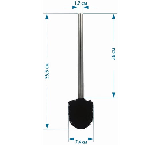 Щетка для туалетного ерша Bath Plus black BB-501 black