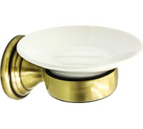 Держатель с мыльницей Bath Plus BRONX gold керамика BXG-65708
