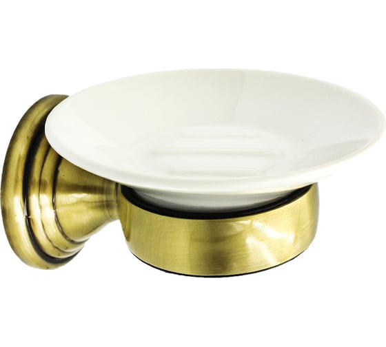Держатель с мыльницей Bath Plus BRONX gold керамика BXG-65708 1