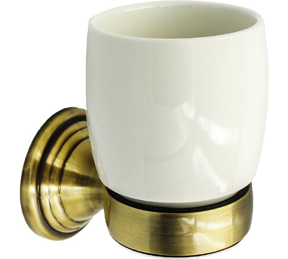 Держатель со стаканом Bath Plus BRONX gold BXG-65706 1