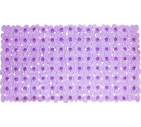 Коврик для ванны Bath Plus Камешки противоскользящий, сиреневый, 88x40 4_2сиреневый