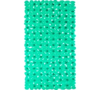 Коврик для ванны Bath Plus Камешки противоскользящий, зеленый, 70x36 4_1 зел