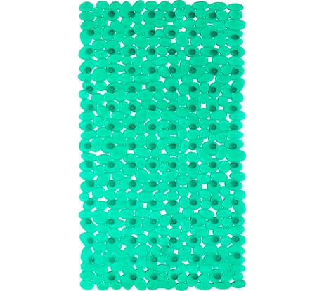 Коврик для ванны Bath Plus Камешки противоскользящий, зеленый, 70x36 4_1 зел