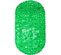 Коврик для ванны Bath Plus Галька противоскользящий, зеленый, 67x36 см 14 зел