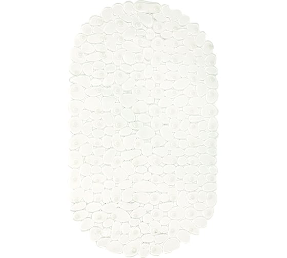 Коврик для ванны Bath Plus Галька противоскользящий, прозрачный, 67x36 14 пр