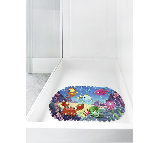 Коврик для ванны Bath Plus ДЕТСКИЙ противоскользящий, 67x36 см 14_128
