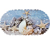 Коврик для ванны Bath Plus МОРСКОЙ противоскользящий, 67x36 см 14_138