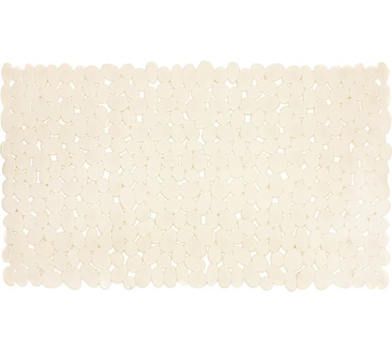 Коврик для ванны Bath Plus Камешки противоскользящий, кремовый, 70x36 4_1 крем
