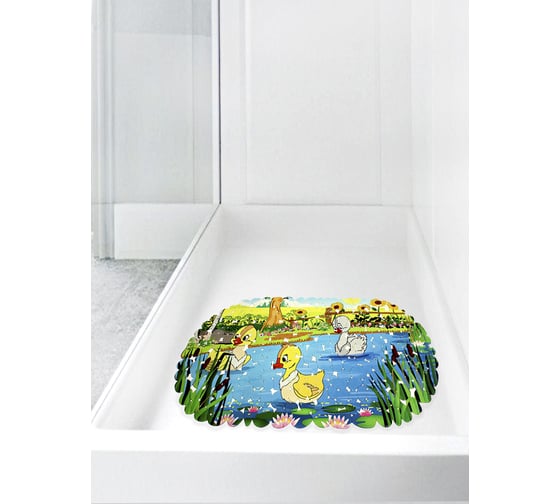 Коврик для ванны Bath Plus УТЯТА противоскользящий, 67x36 см 14_132
