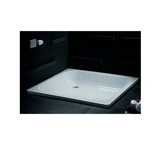 Стальной душевой поддон BLB 900x900x145 мм, рифленый CF90
